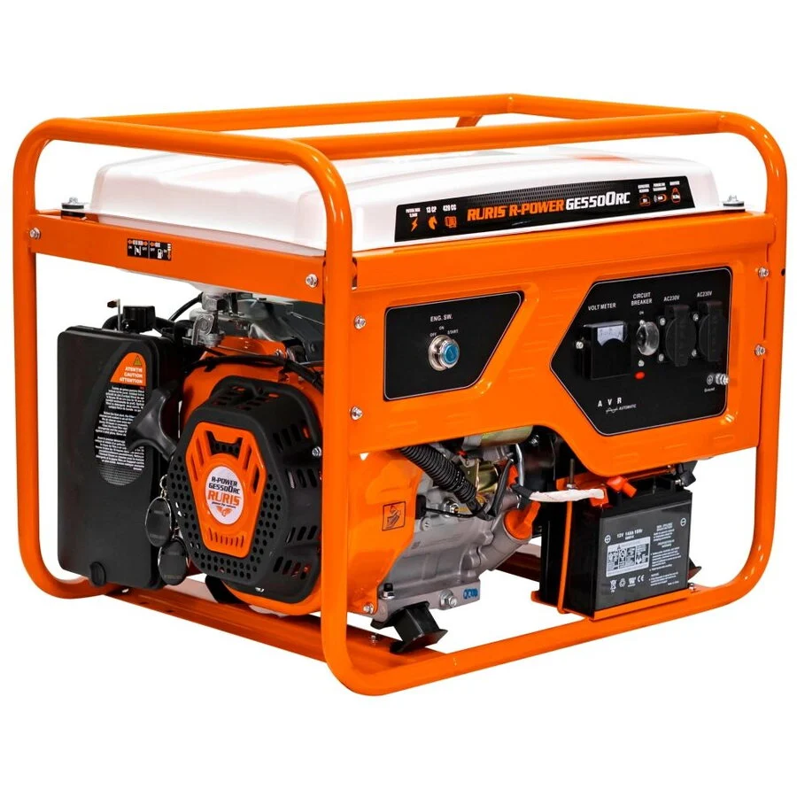 Generator monofazat Ruris R-Power GE5500RC, 13 CP, 5500 W, pornire electrică