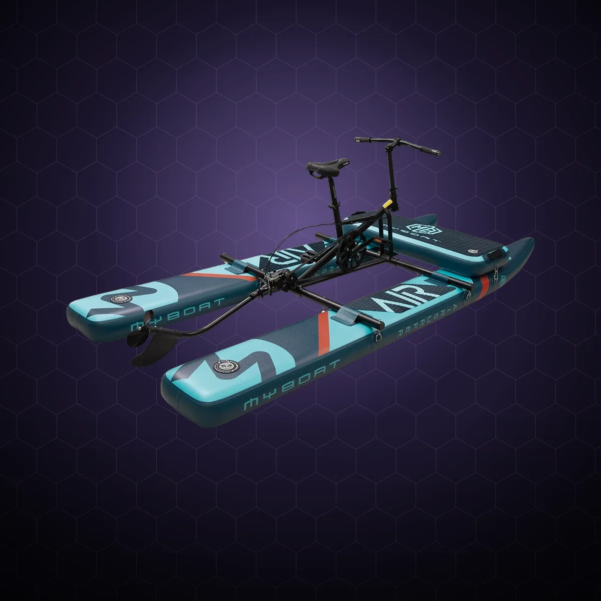 Bicicletă de apă gonflabilă (water bike) pentru agrement, parcuri acvatice și închiriere