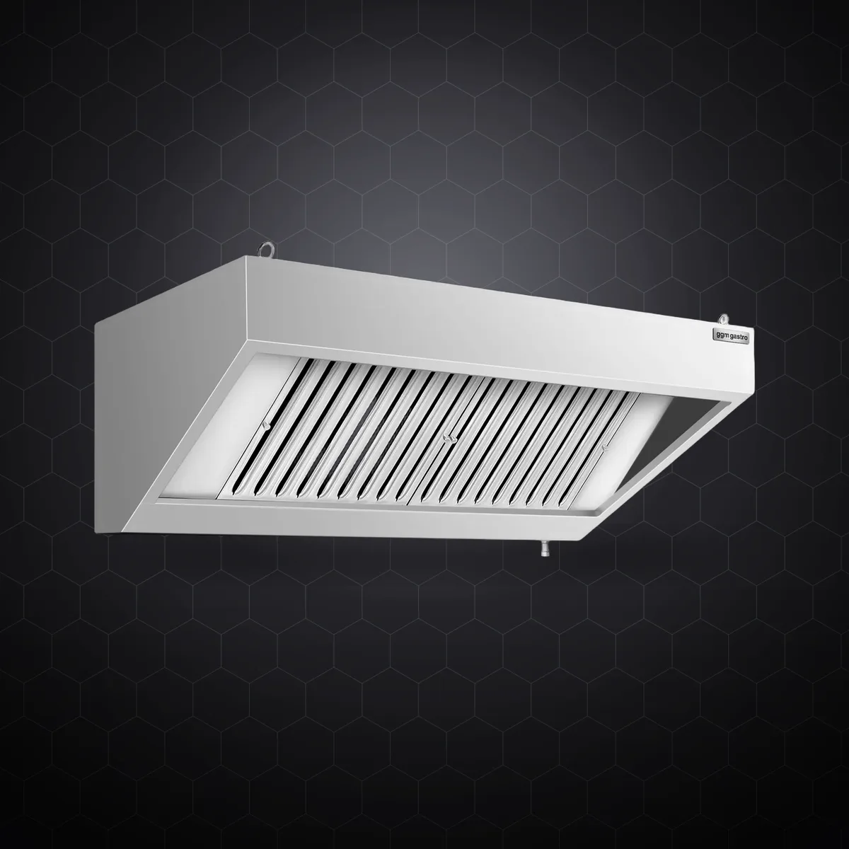 Hotă de perete profesională WHK127, fără motor, 1200 × 700 mm, filtre labirint și iluminare LED
