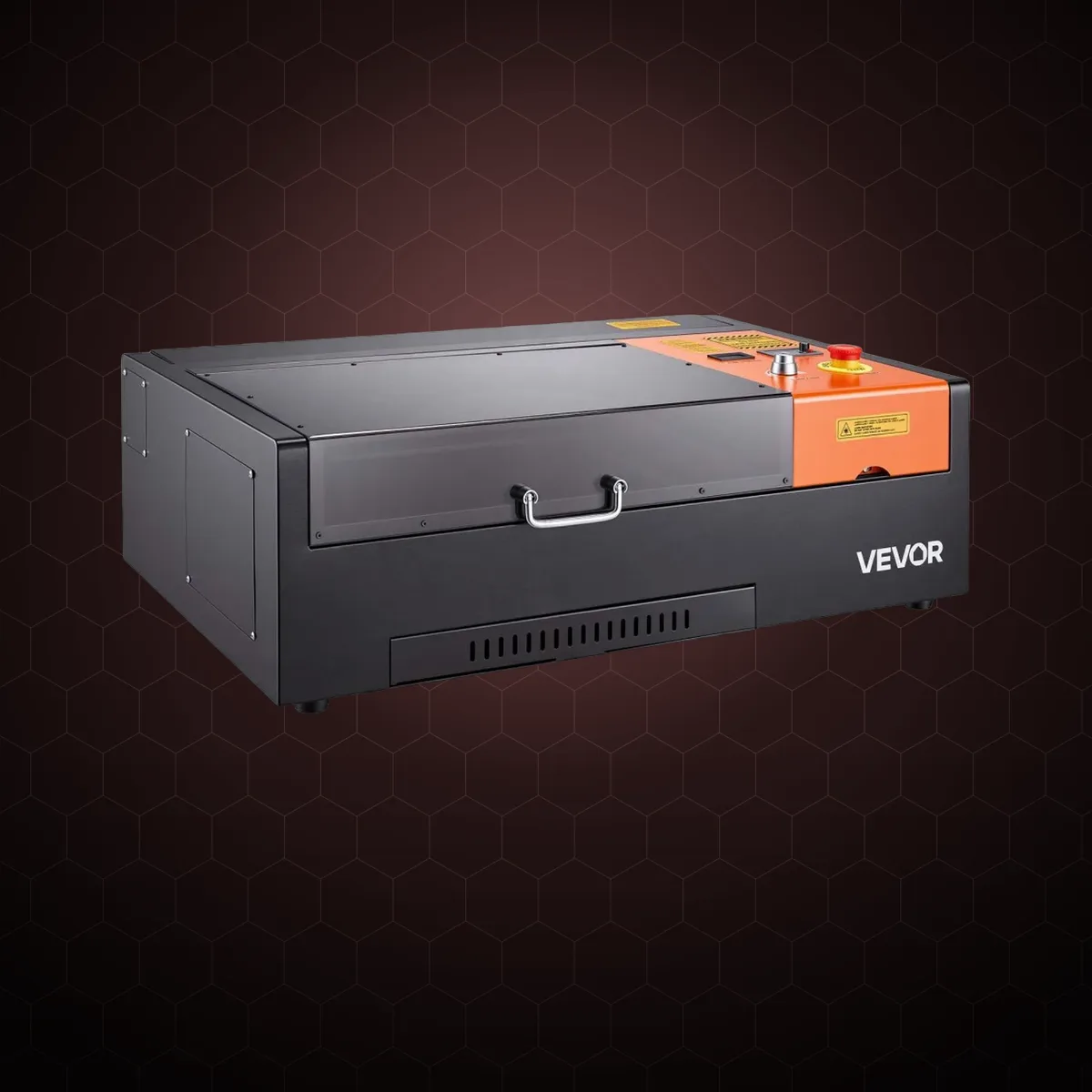 Mașină de gravare și tăiere cu laser CO2 45W, 300×200 mm, desktop, cu axă rotativă și asistență cu aer