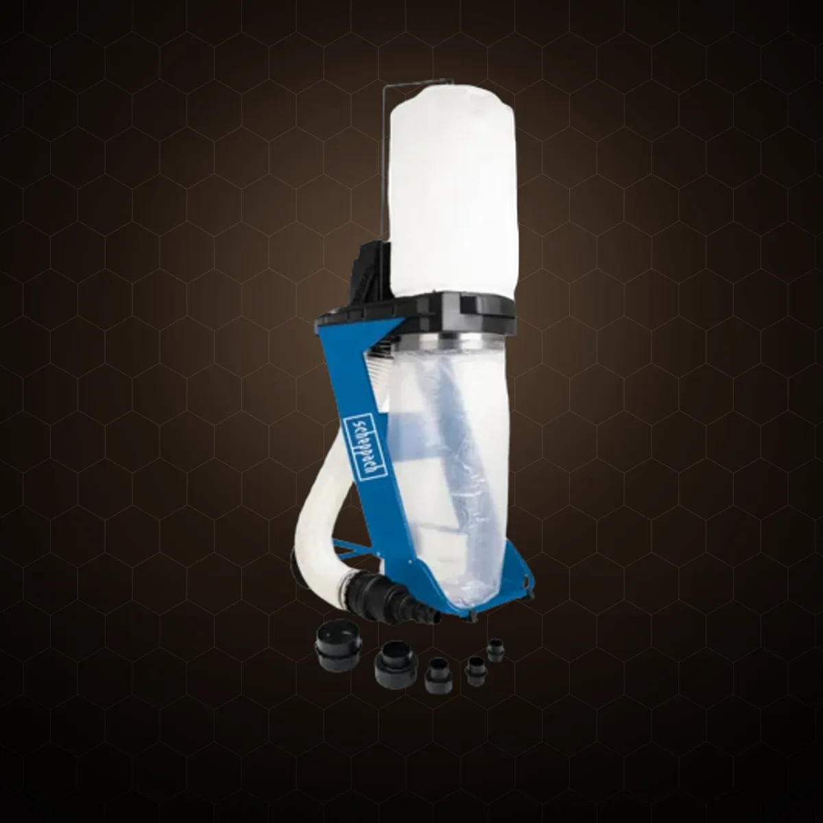Sistem de extracție praf Scheppach DC500, 550 W, 230 V, cu recipient transparent și adaptoare