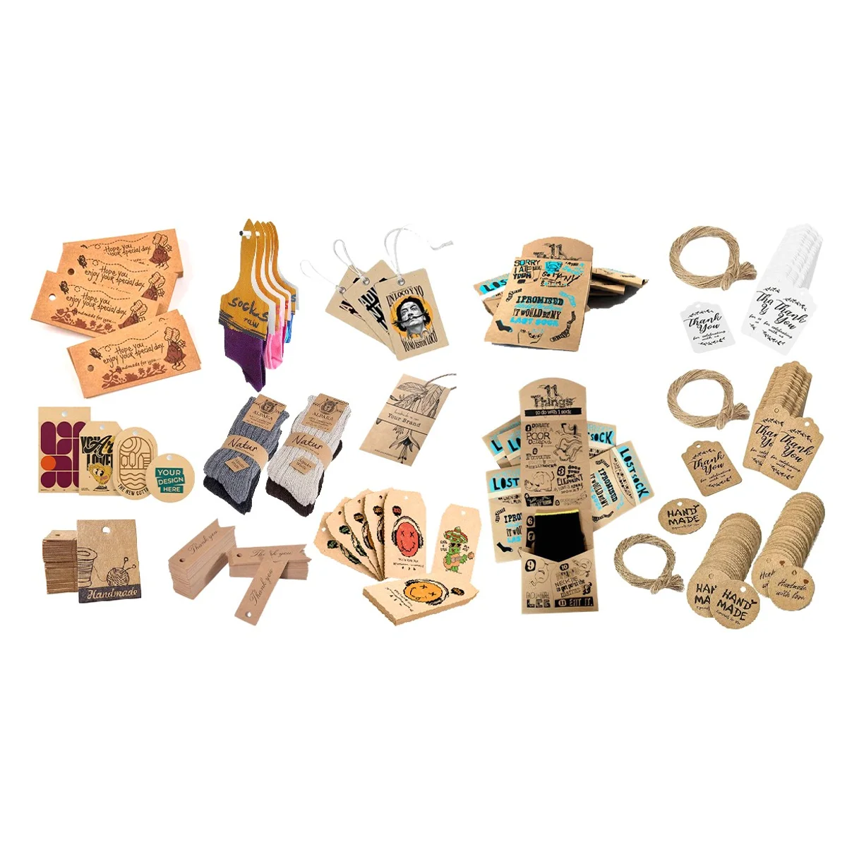 Aplicații: etichete, taguri și accesorii